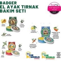Badger Tırnak Bakım Kremi + Ayak Bakım Kremi + El Kremi 3 x 21 G