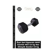 Özel Seri Egzersiz Aktif Günlük Hex-15 Kg Hex Olimpik Dambıl 15 Kg