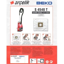 Arçelik Uyumlu S 4540 T Elektrikli Süpürge Toz Torbası