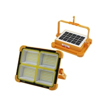 Solar Led Light Çakarlı Solar Projektör - Powerbank Kamp - Dış Mekan Güneş Enerjili 12000mah- 84x4 336led Bx40