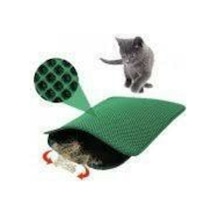 Momspet Kedi Tuvalet Önü Elekli Paspas Yeşil