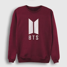 Presmono Unisex Doors Bts Sweatshirt Bordo