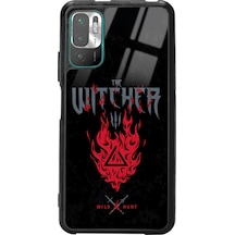 Xiaomi Redmi Note 10 Uyumlu 5g Witcher 3 Fire Tasarımlı Glossy Telefon Kılıfı Siyah