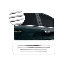 Ford Focus 2 Uyumlu 2005-2011 Krom Cam Çıtası 4 Parça Paslanmaz  Çelik