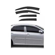 Toyota Corolla Sedan 2007-2012 Uyumlu Araca Özel Sport Style Akrilik Cam Rüzgarlığı Koyu 4 Parça
