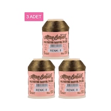 3 Adet Altınbaşak Oya Ve Dantel İpi 20 Gr - Royaleks - No: 008