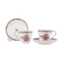 2li Jardin De Vert Pembe Çay Fincan Seti 180 Cc-6080