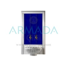 Armada Çini 60X100 CM Ac 25 Kobalt Serigraf Türk Hamamı Pano