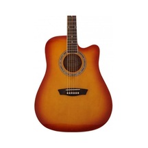 Washburn Wa90cets Elektro Akustik Gitar - Tobacco Sunburst Orta Seviye - Cutaway Dahili Barcus Berry Eq4t Preamp Ve Tuner, Ladin Kapak, Maun Arka Ve Yanlar Uyum: Sahne Ve Kayıt Kullanımı