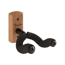 Fender 0991804042 Essentials Duvar Gitar Asma Aparatı Walnut Ceviz Desenli Ahşap Tabanlı Klasik Görünümlü Askı