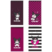 Keskin 10x19cm 80 Yaprak Spiralli Karton Kapak Defter Çizgili-kuromi 380641-12 Standart