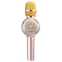 K2 LED Işıklı Bluetoothlu 5.0 Karaoke Mikrofonu