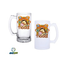 Tigger Kulplu Bira Bardağı Buzlu Veya Şeffaf Seçenekli 0360