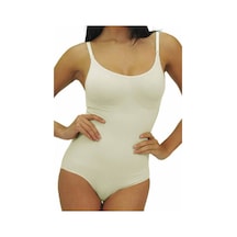 Nazik Beden Küçülten Çıtlı Slip Body Korse 9004 1 Beyaz
