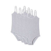 4 Adet İp Askılı Kadın Çıtçıtlı Body Gri Beden: L Çok Renkli