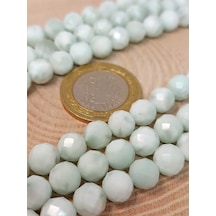 Larimar Taşı Faset Kesim Yarım Dizi 8mm 18cm Uzunluğundadır Çok Renkli