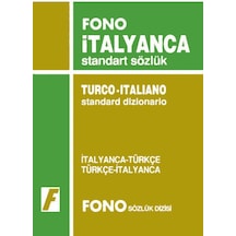 İtalyanca-Türkçe/Türkçe-İtalyanca Standart Sözlük - Renoto Luciano -  Birsen Çankaya - Fono Yayınları