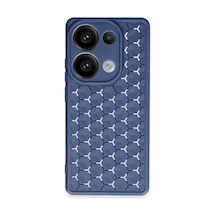Xiaomi Redmi Note 13 Pro 4g Kılıf Petek Silikon Kapak - Lacivert 0.2M-Çok Renkli