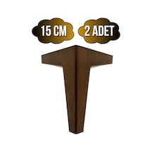 Serçe Düz 15cm Plastik Ayak Mobilya Masa Ve Dolap Ayağı 15cm Ahşap Rengi 2 Adet Ahşap Rengi
