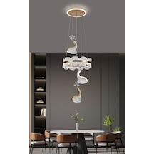 Lılıana 3'lü Gold Led Avize