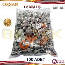 Oksan Metal Tv Dişi Fiş 100 Adet