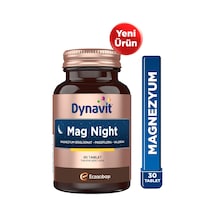 Dynavit Mag Night 30 Tablet - Akşam / Gece Magnezyumu - Magnezyum Bisglisinat, Passiflora, Valerian, B6-uyku