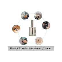 Venoa Cam Mermer Granit Fayans Delici Panç Seti Sulu Kesim 40 Mm