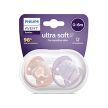 Philips Avent Ultra Yumuşak Emzik 0-6 Ay 2li Kız Çok Renkli
