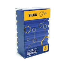 Silka Silgy Curved Sınav Silgi Seti Mavi 8'li