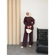 Mihran Butik Melina Model Coupra Kumaş Detaylı Kadın Elbise Takım Bordo Mihran Butik Melina Model Coupra Kumaş Detaylı Kadın Elbise Takım Bordo