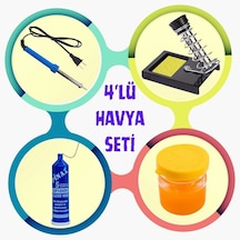 Lehimleme Başlangıç Seti 30w Havya - Tüp Lehim - Lehim Pastası- Havya Sehpası