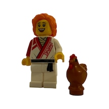 Orjinal Lego Minifigür Ninja Kız & Kahverengi Tavuk