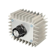 220v 5000w Motor Dimmer Hız Kontrol Kartı, Manuel, Basma Düğmesi, Gümüş Diğer