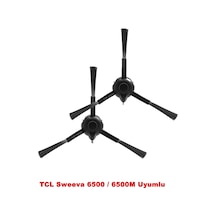 Tcl Uyumlu Sweeva 6500 / 6500m Uyumlu 2 Adet Yan Süpürme Fırçası / Yan Fırça