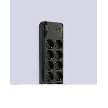 Mey İthalat Termal Akım Korumalı 10 Lu Grup Priz Usb Type-c Hızlı Şarj 2500w 2m Kablo 0 - 2 M