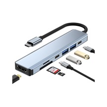 Tr-35 7 Port Mac Uyumlu Thunderbolt 3 İle Uyumlu Hub Type-c To 4k Hdtv 2x Usb3.0 2x Usb C Pd Şarj Micro Sd Ve Sd Kart Okuyucu