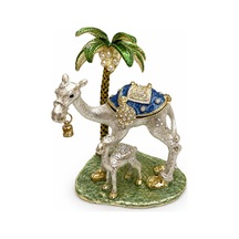 10 Adet Taşlı Yavrulu Deve Figürü Dekoratif Biblo, Masa Üstü Süs, Anne Ve Yavru Deve Tasarımı, Decorative Figurine