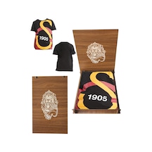 Galatasaray Büyük Logolu Çocuk T-shirt Aslan Ahşap Kutulu 001