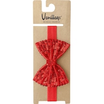 Vanillays Kırmızı Desenli Kız Bebek Bandana Aksesuar 25030 Kırmızı