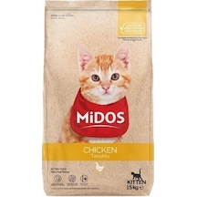 Midos Tavuklu Yavru Kedi Maması Büyüme 15 KG