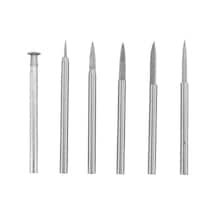 Döner Alet İçin Ahşap Oyma Matkap Ucu Seti - Ahşap El Sanatları Ve Taşlama İçin 6 Parça Gravür Matkap Aksesuarları