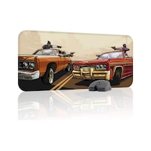 Gta San Andreas Kaymaz Dikişli Kauçuk Oyuncu Mousepad V1 - 70x30 Xl Gaming Mouse Pad Fare Altlığı