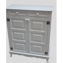 Bengi Ayakkabılık Kareli Çok Amaç Model Parlak Beyaz 2 Kapaklı Bengi Ayakkabılık Kareli Çok Amaç Model Parlak Beyaz 2 Kapaklı