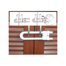 Raylı Dolap Pratik Çekmece Çocuk Bebek Koruma Emniyet Muhafaza Kilidi 1 Adet Karışık - 578076860