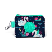 Coral High Kids Neon Mercan Lacivert Kuğu Desenli Bozuk Para Çant