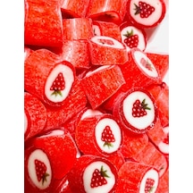 Çilek Desenli Lolly Akide Şeker 1000 Gr
