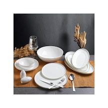 Bone China 55 Parça 12 Kişilik Yemek Takımı Gold