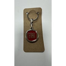 Fiat Logolu Metal Otomobil Anahtarlığı 1 Adet