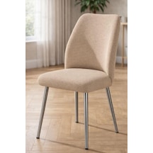 Oval Sandalye Kılıfı Büyük Oval Likralı Yıkanabilir Streç Lastikli Sandalye Örtüsü Krem Rengi Vizon Çok Renkli