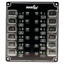 12 Anahtarli Izoleli Küçük Ebatli Switch Panel / Tekne ve Karavan